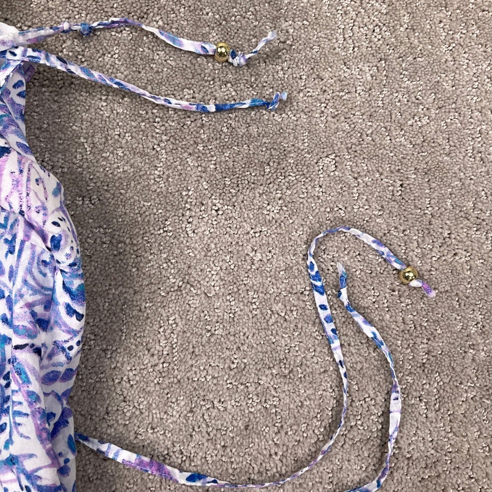 Talbots Sundress Womens 14 Blue‎ Purple Paisley Boho Coastal Cottagecore Maxi - Picture 6 of 11